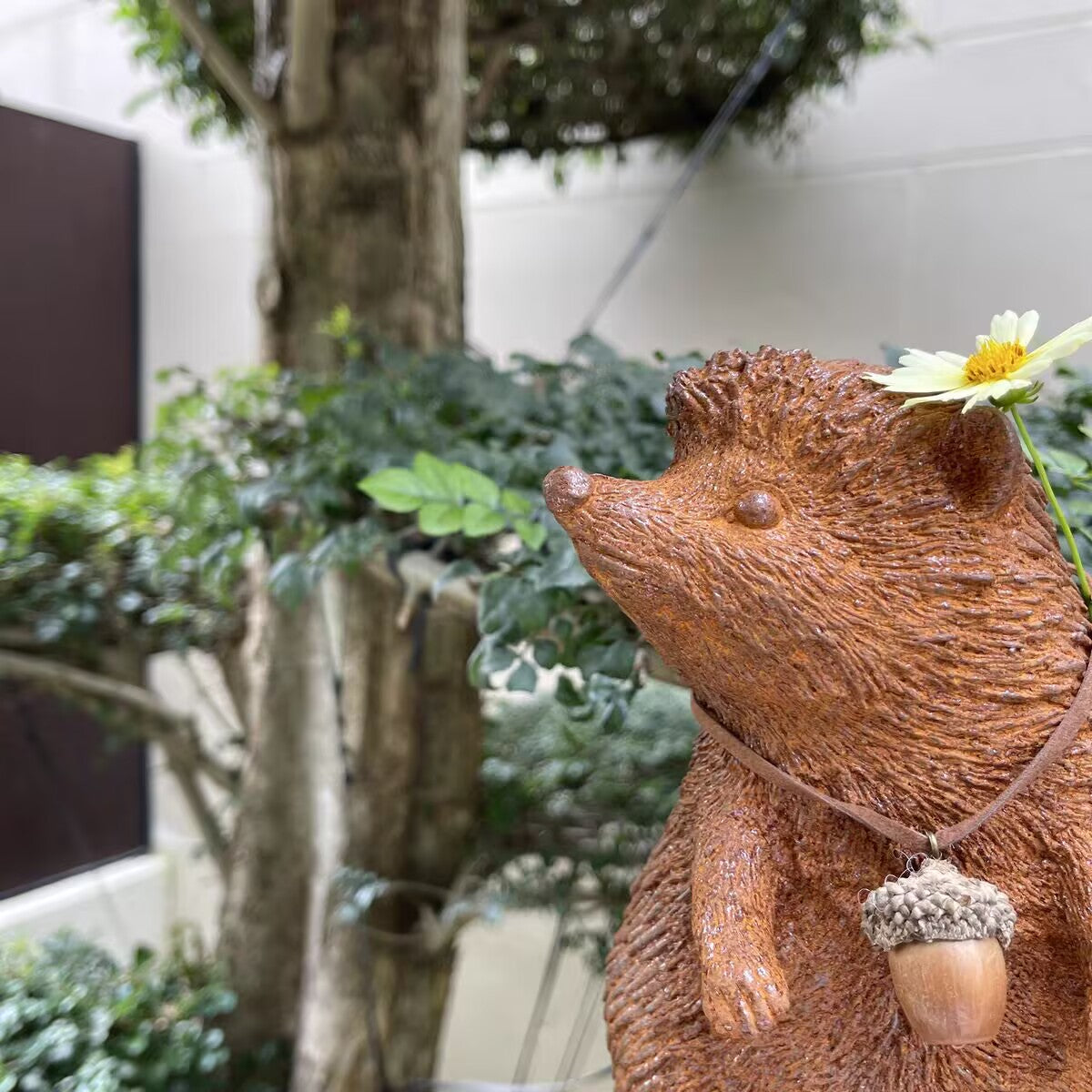 Cast Iron Hedgehog Garden Statue – Rustic Outdoor Sculpture “Hans the Hedgehog” Inspired by Grimm's Fairy Tales